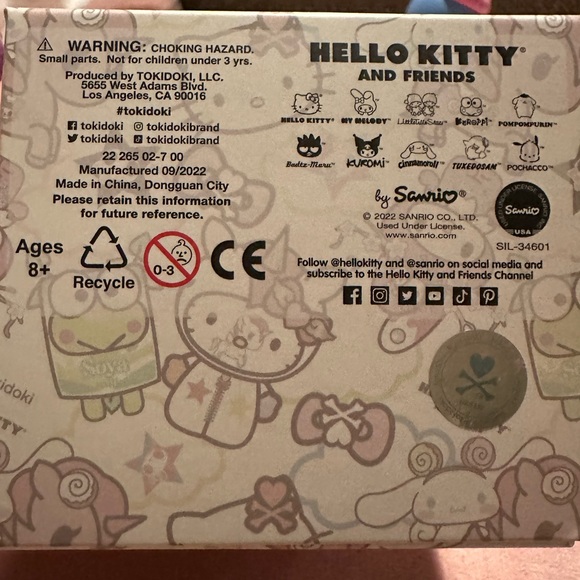 tokidoki x Hello Kitty and Friends Blind Box ~ Tuxedosam - Picture 3 of 4